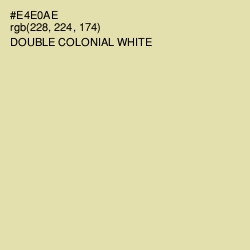 #E4E0AE - Double Colonial White Color Image